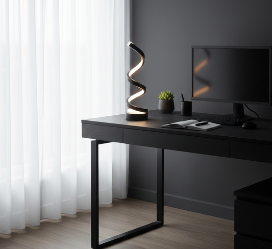 Lampe de Chevet LED Courbe Design