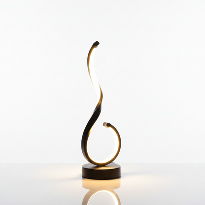 Lampe de Chevet LED Courbe Minimaliste Blanche